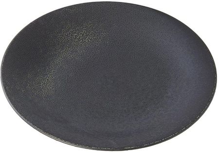 Mij Talerz Obiadowy Bb Black 28cm Czarny Ceramiczny,