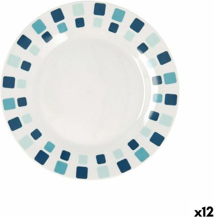 Quid Talerz Deserowy Simetric Niebieski Ceramika 19Cm 12Szt. (S2711236)