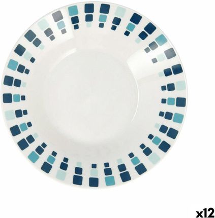 Quid Talerz Głęboki Simetric Niebieski Ceramika 20Cm 12Szt. (S2711238)