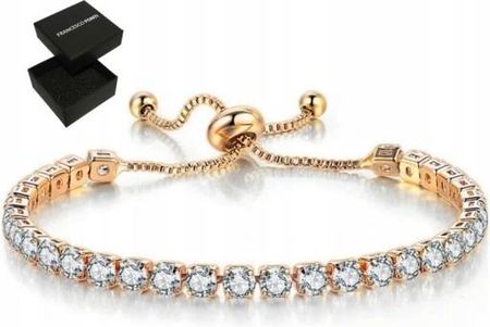 Fonti Bransoletka Damska Złota Z Kryształami Swarovski Celebrytka 585 Na Prezent