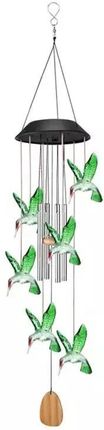 Kolibry Solarne Z Rurowymi Dzwonkami Barwne Lampki Ogrodowe Led Rgb