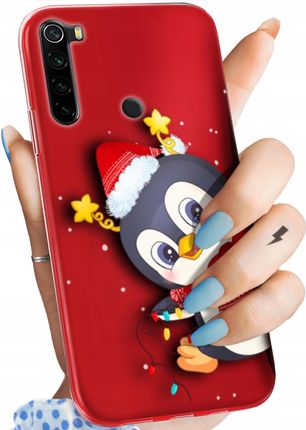 Etui Do Xiaomi Redmi Note 8 Święta Christmas Mikołaj Pingwin Obudowa