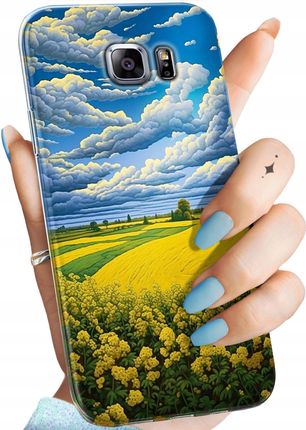 Etui Do Samsung Galaxy S6 Edge Chmury Niebo Błękit Obudowa Pokrowiec