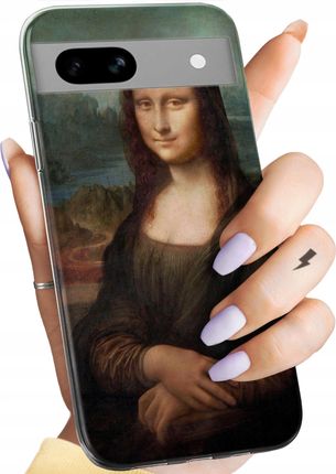 Etui Do Google Pixel 8A Leonardo Da Vinci Mona Łasiczka Obudowa Case