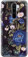 Etui Silikonowe Z Nadrukiem Xiaomi Redmi Note 8 Pro Niebieskie Piwonie