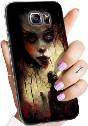 Etui Do Samsung Galaxy S6 Edge Halloween Zombie Dynie Czaszki Case