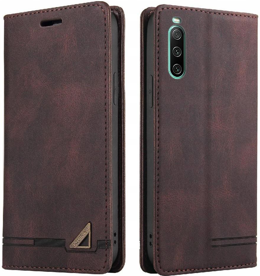 PKQTOP Phone Case For Sony Xperia 10 II With Kickstand,Card Slots
