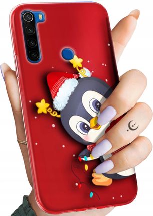 Etui Do Xiaomi Redmi Note 8T Święta Christmas Mikołaj Pingwin Obudowa