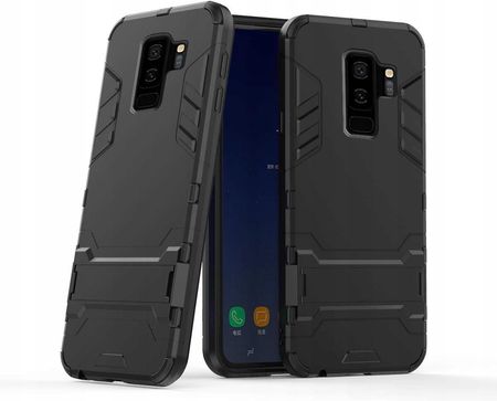 Etui Do Samsung S9 Plus Pancerne Podstawka Combo Black Case