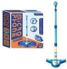 Zdjęcie Askato Mikrofon Na Statywie Świecąca Podstawa Niebieski - Korsze