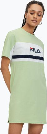 Sukienka damska FILA Lishui smoke green/bright white | WYSYŁKA W 24H | 30 DNI NA ZWROT