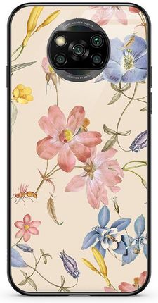 Etui Szklane Xiaomi Poco X3 Pro Kolorowe Kwiaty Ii