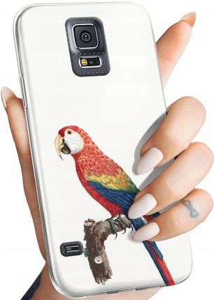 Etui Do Samsung Galaxy S5 S5 Neo Ptaki Ptak Papuga Koliber Obudowa