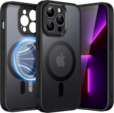 Etui Do Iphone 13 Pro Max Matowe Silikon Magnetyczne Do Magsafe Case Szkło