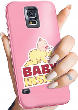 Etui Do Samsung Galaxy S5 S5 Neo Ciążowe Pregnant Baby Shower Case