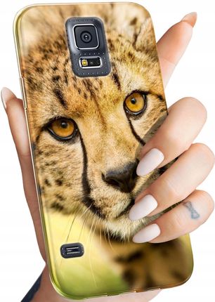 Etui Do Samsung Galaxy S5 S5 Neo Gepard Cętki Panterka Obudowa Case