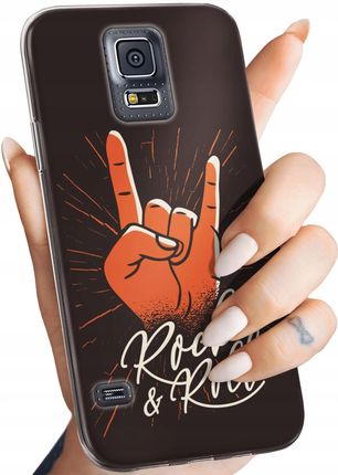 Etui Do Samsung Galaxy S5 S5 Neo Rockowe Rock Rock And Roll Gitara