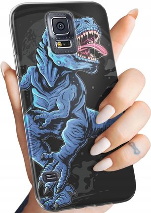 Etui Do Samsung Galaxy S5 S5 Neo Dinozaury Reptilia Prehistoryczne