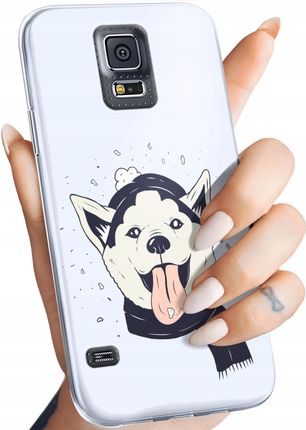 Etui Do Samsung Galaxy S5 S5 Neo Husky Psy Pieski Obudowa Pokrowiec