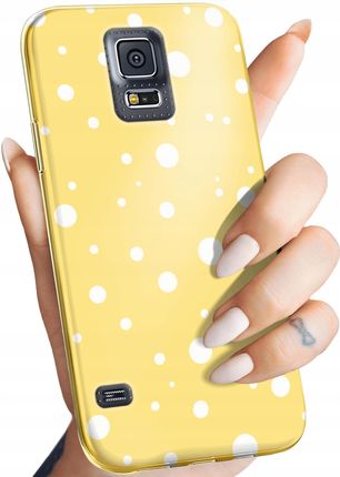 Etui Do Samsung Galaxy S5 S5 Neo Kropki Grochy Bokeh Dots Obudowa