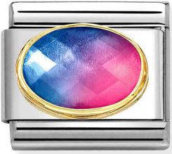 Nomination Link 18K Zawieszka Złoto Kamień Z Gradientem 030612 036