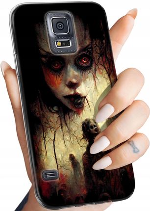 Etui Do Samsung Galaxy S5 S5 Neo Halloween Zombie Dynie Czaszki