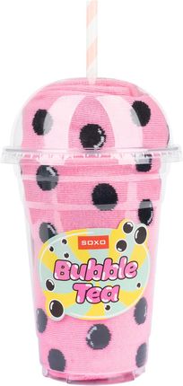 Skarpetki męskie damskie Soxo różowe Bubble Tea - 2 Pary