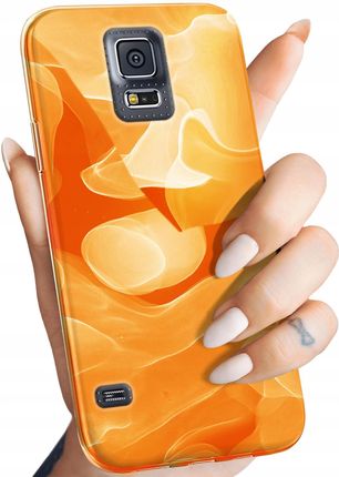 Etui Do Samsung Galaxy S5 S5 Neo Pomarańczowe Pomarańcze Orange