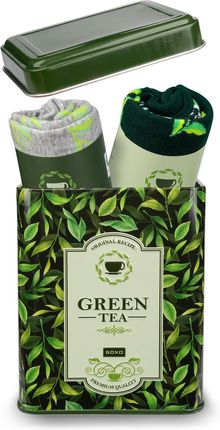 Skarpetki Damskie SOXO zielona herbata w puszce - 2 Pary