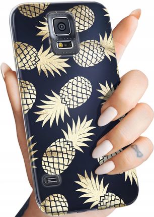Etui Do Samsung Galaxy S5 S5 Neo Ananas Owoce Egzotyczne Obudowa