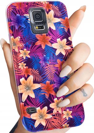 Etui Do Samsung Galaxy S5 S5 Neo Tropic Tropikalne Tropiki Egzotyka