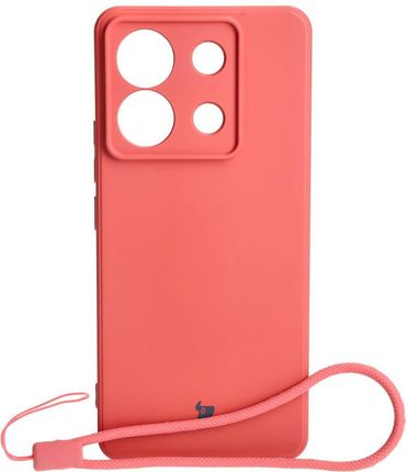 Bizon Etui Case Silicone Sq Do Xiaomi Poco X6 Redmi Note 13 Pro 5G Brudny Róż