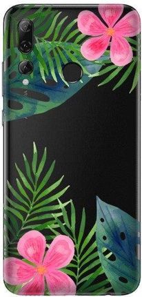 Casegadget Case Overprint Leaves And Flowers Huawei P Smart Plus 2019