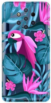 Casegadget Case Overprint Parrot And Flowers Nokia 9 Pureview