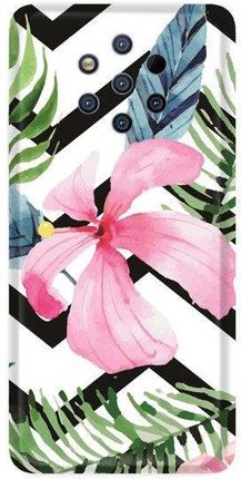 Casegadget Case Overprint Pink Flower And Leaves Nokia 9 Pureview