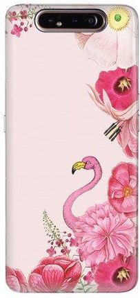 Casegadget Case Overprint Pink Flamingo Samsung Galaxy A80 A90
