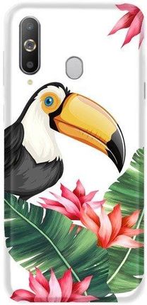 Casegadget Case Overprint Toucan And Leaves Samsung Galaxy A60