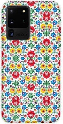 Casegadget Case Overprint Folk Flowers Samsung Galaxy S20 Ultra