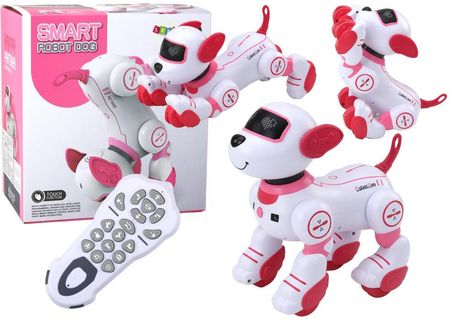 Lean Toys Robot Pies Interaktywny Zdalnie Sterowany Tańczy Wykonuje Polecenia Różowy