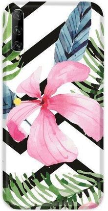 Casegadget Case Overprint Pink Flower And Leaves Huawei P Smart Pro