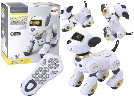 Lean Toys Robot Pies Interaktywny Zdalnie Sterowany Tańczy Wykonuje Polecenia Złoty