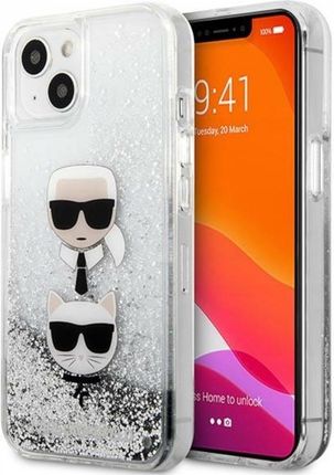 Karl Lagerfeld Liquid Glitter Choupette Head Etui Iphone 13 Mini