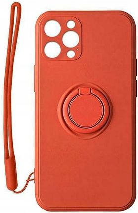 Atrax Etui Pastel Ring Iphone 13 Mini 5 4" Czerwony
