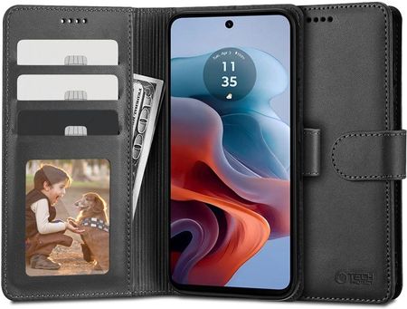 Tech Protect Etui Wallet Do Motorola Moto G34 5G Czarne