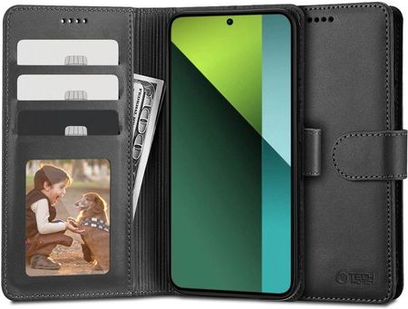 Tech Protect Etui Wallet Do Redmi Note 13 Pro 5G Poco X6 Czarne