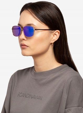 Okulary przeciwsłoneczne damskie fioletowe one size