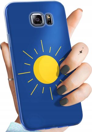 Etui Do Samsung Galaxy S6 Edge Słońce Planety Sun Obudowa Pokrowiec