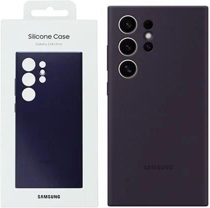 Samsung Galaxy S24 Ultra Silikonowe Etui Fioletowe