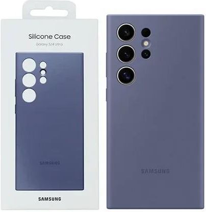 Samsung Galaxy S24 Ultra Silikonowe Etui Lawendowe