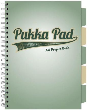 Kołozeszyt Pukka Pad A4 Project Book Sage Zielony